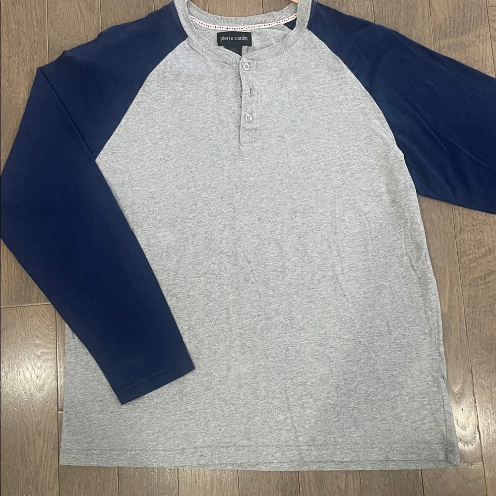 Pierre Cardin Raglan Henley Long Sleeve 🛍️ • Cotton • - Picture 8 of 13